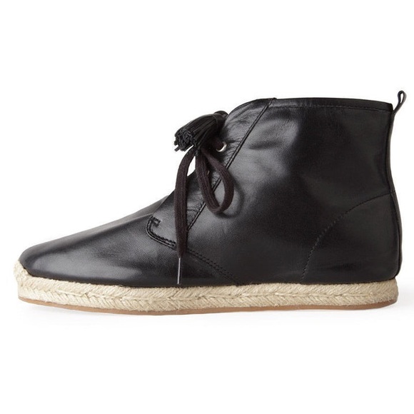 Black 3.1 Phillip Lim Leather Ankle Boots (Espadrilles) - Picture 1 of 6